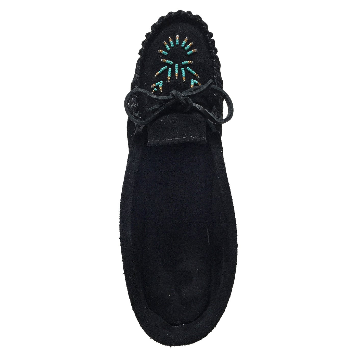 Women's Beaded Suede Moccasin Shoes