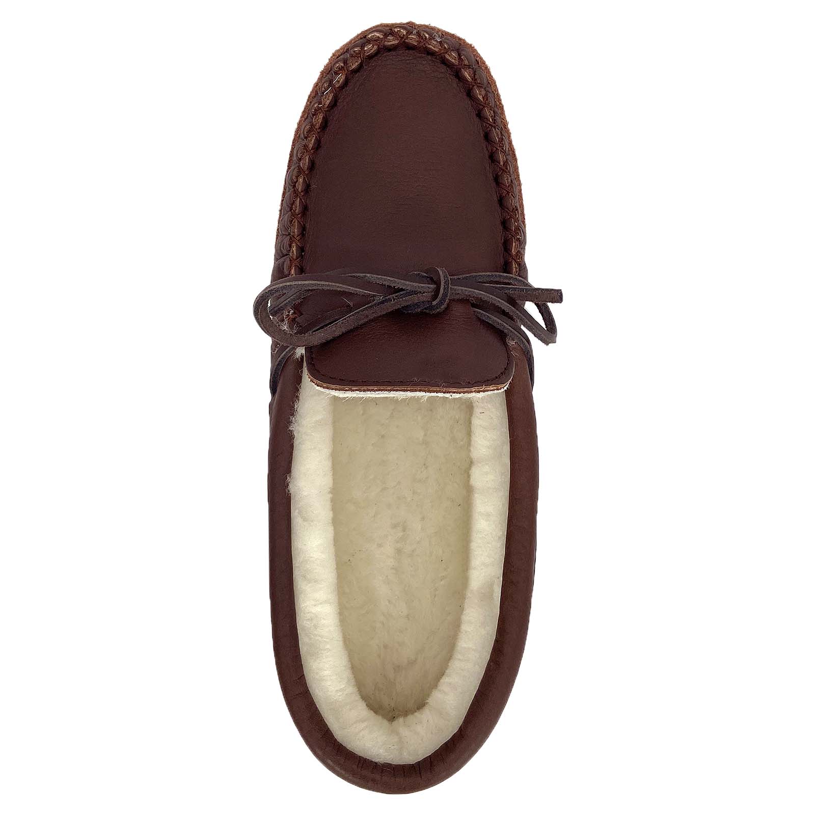 Women's Lined Moose Hide Leather Moccasins (Clearance)