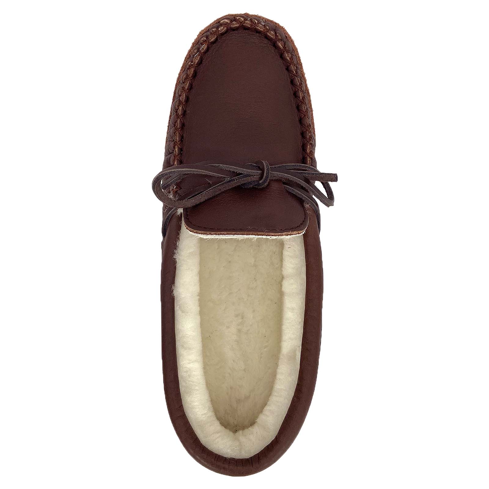 Women's Lined Moose Hide Leather Moccasins