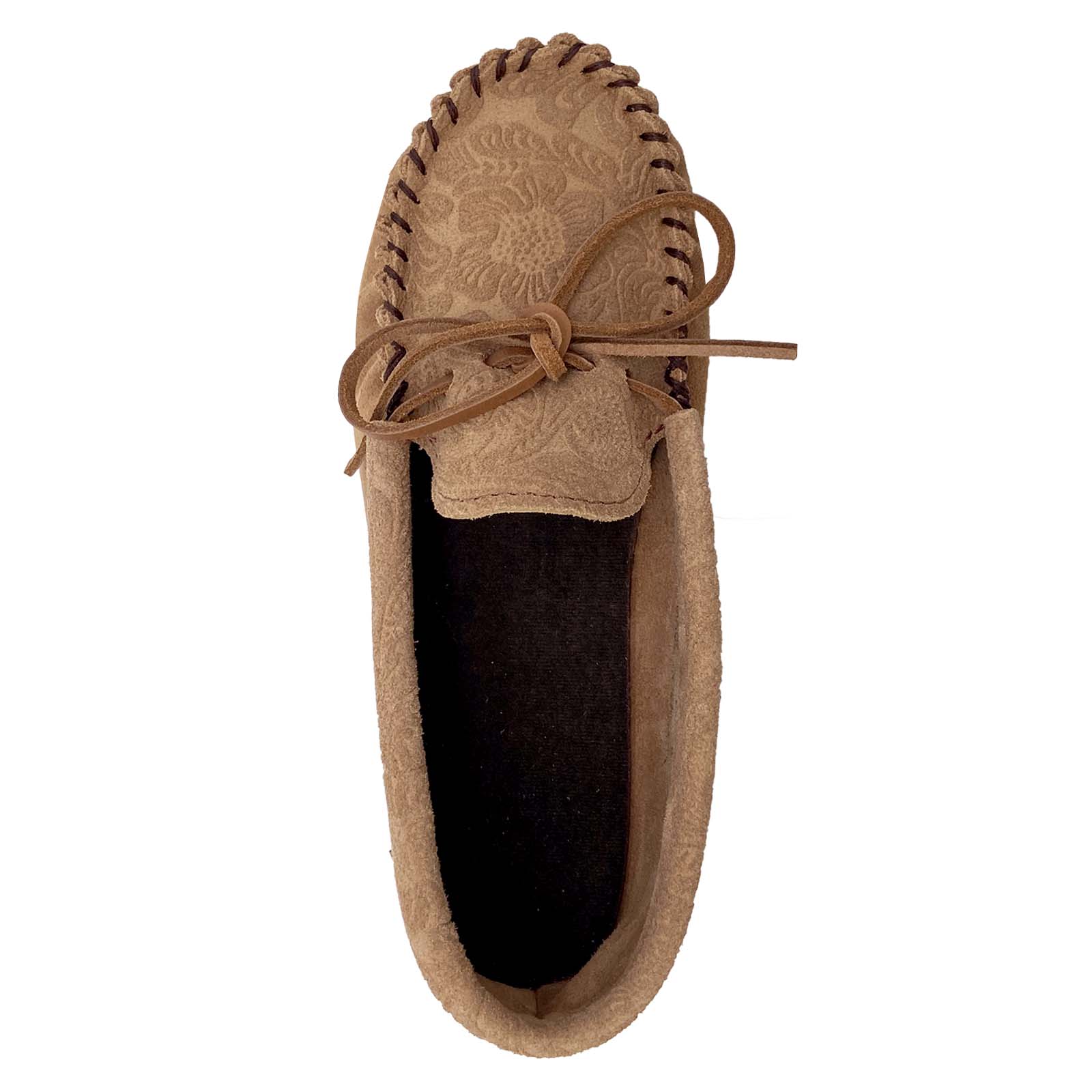 Women's Floral Embossed Moccasin Shoes