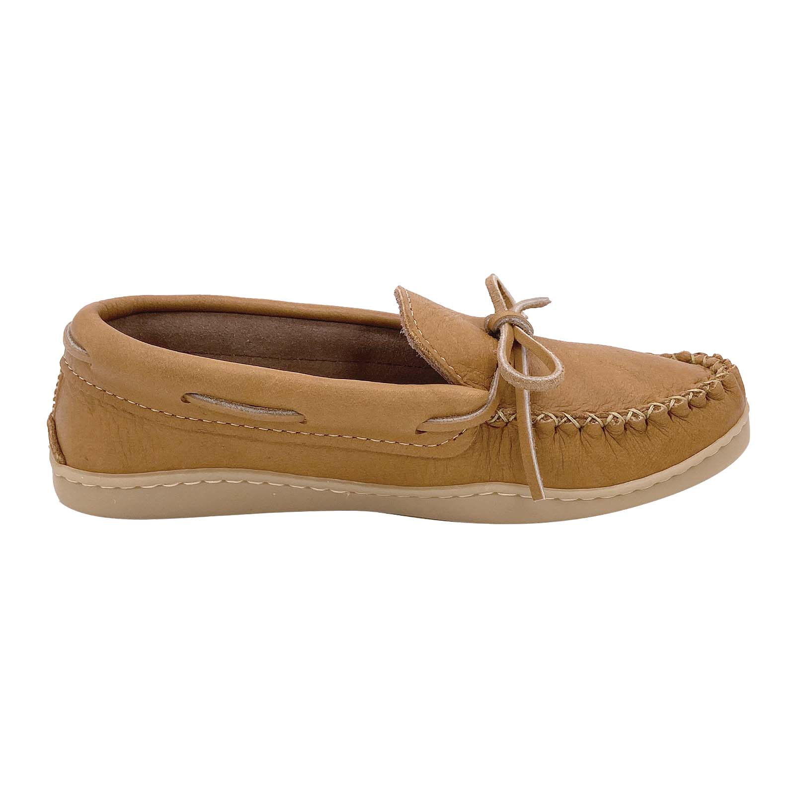 Women's Cork Moose Hide Leather Moccasins Shoes