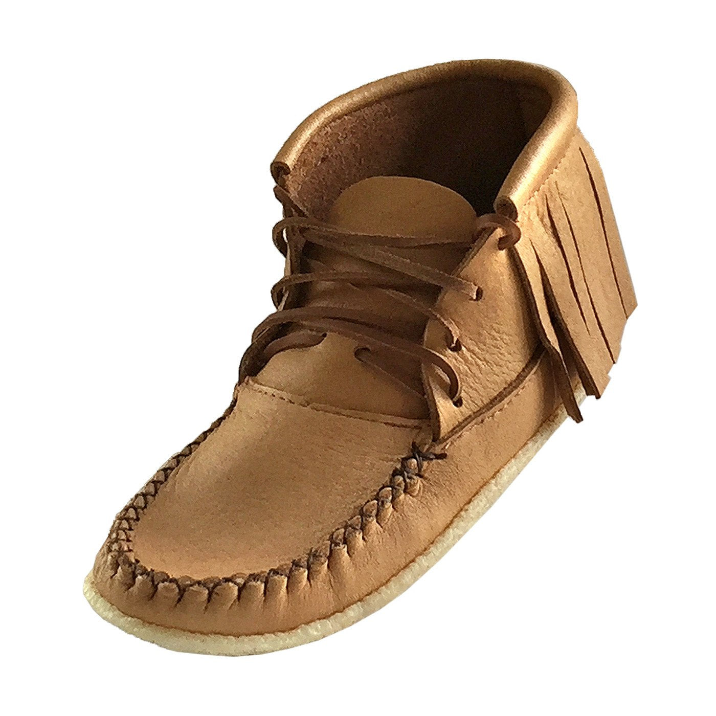 Women's Fringed Ankle Moccasin Boots