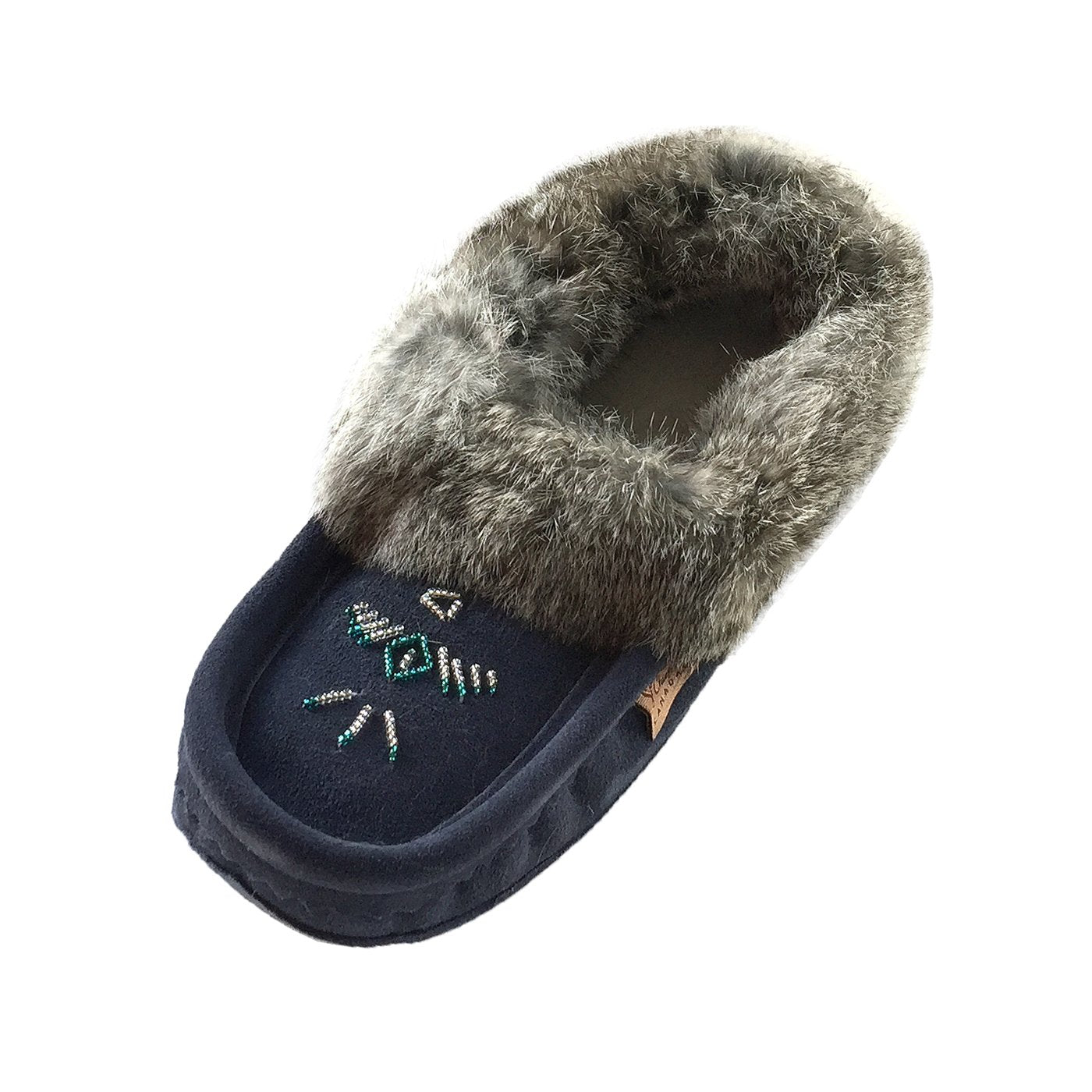 Women's Rabbit Fur Moccasins