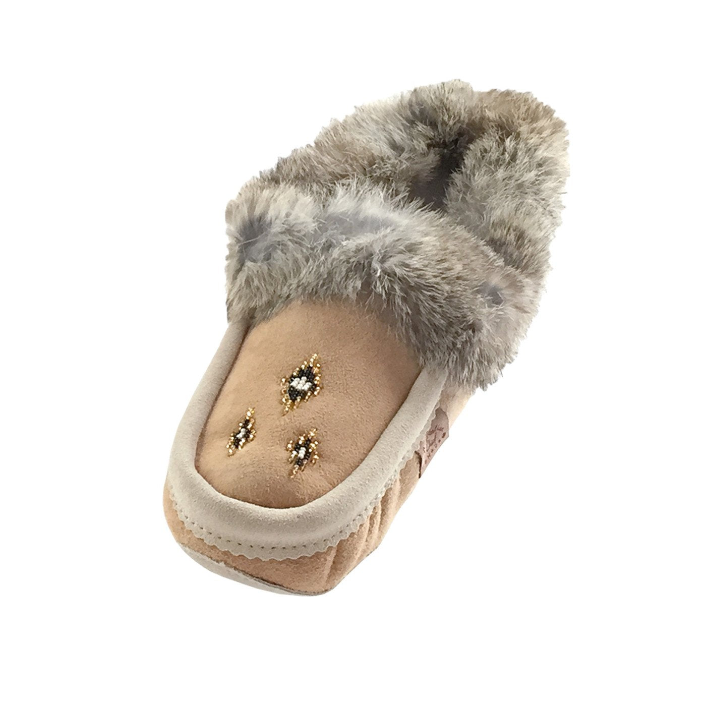 Women's Sheepskin Rabbit Fur Moccasins (Clearance)
