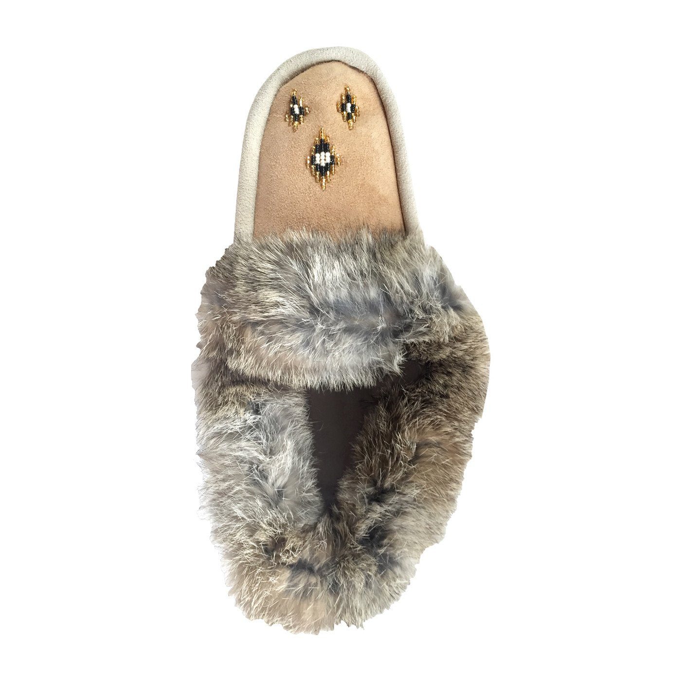 Women's Sheepskin Rabbit Fur Moccasins