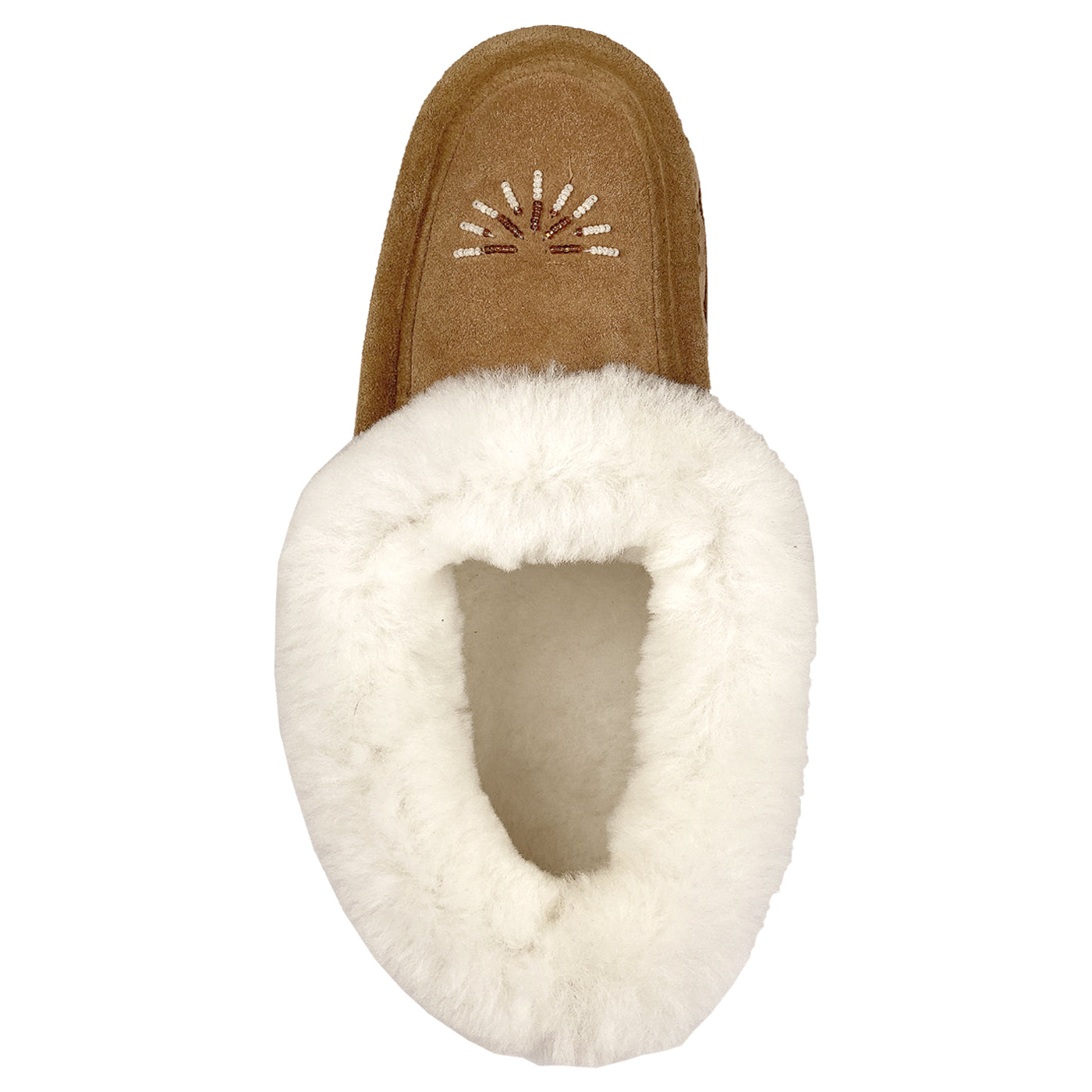 Women's Beaded Sheepskin Moccasins