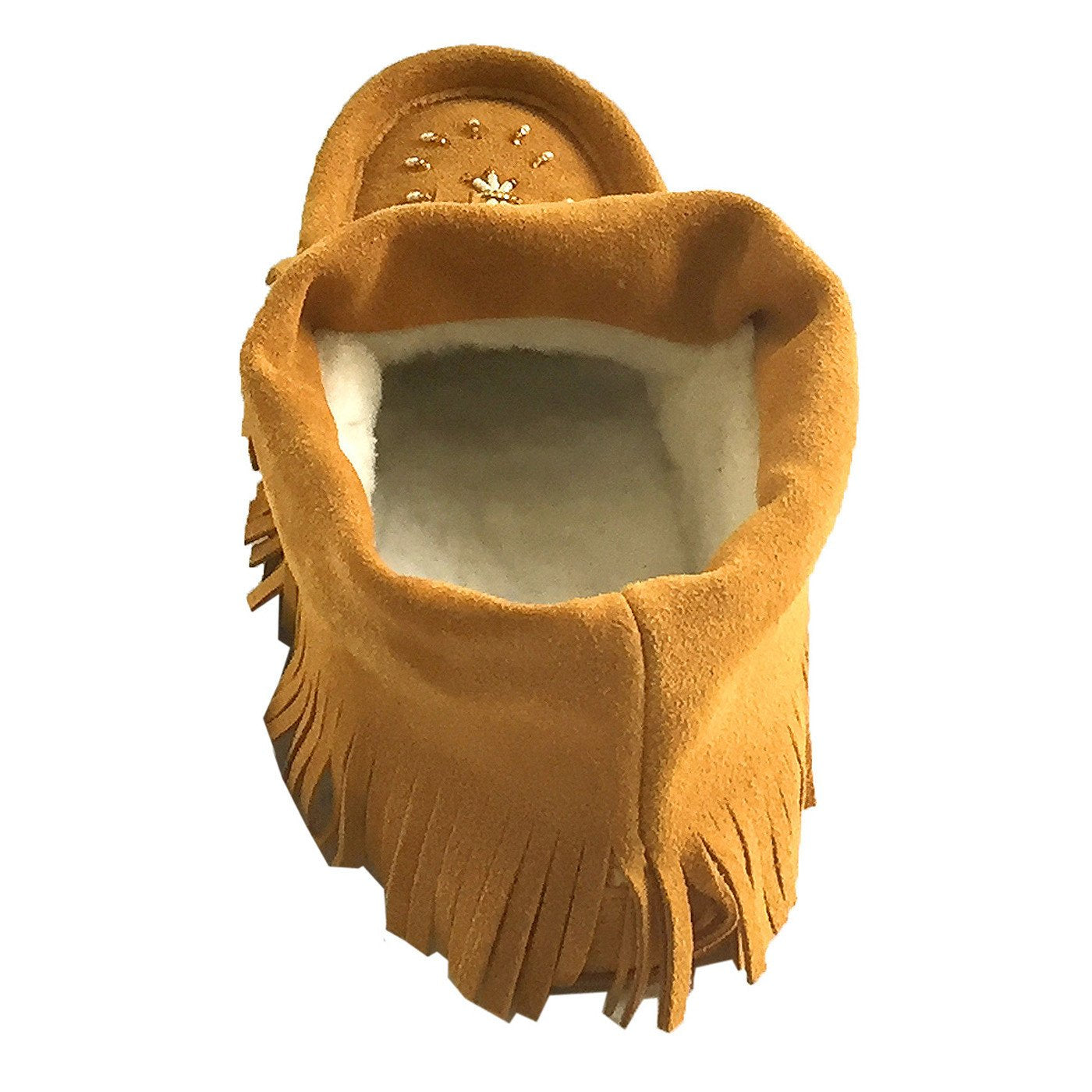 Women's Suede Fringed Lined Moccasins