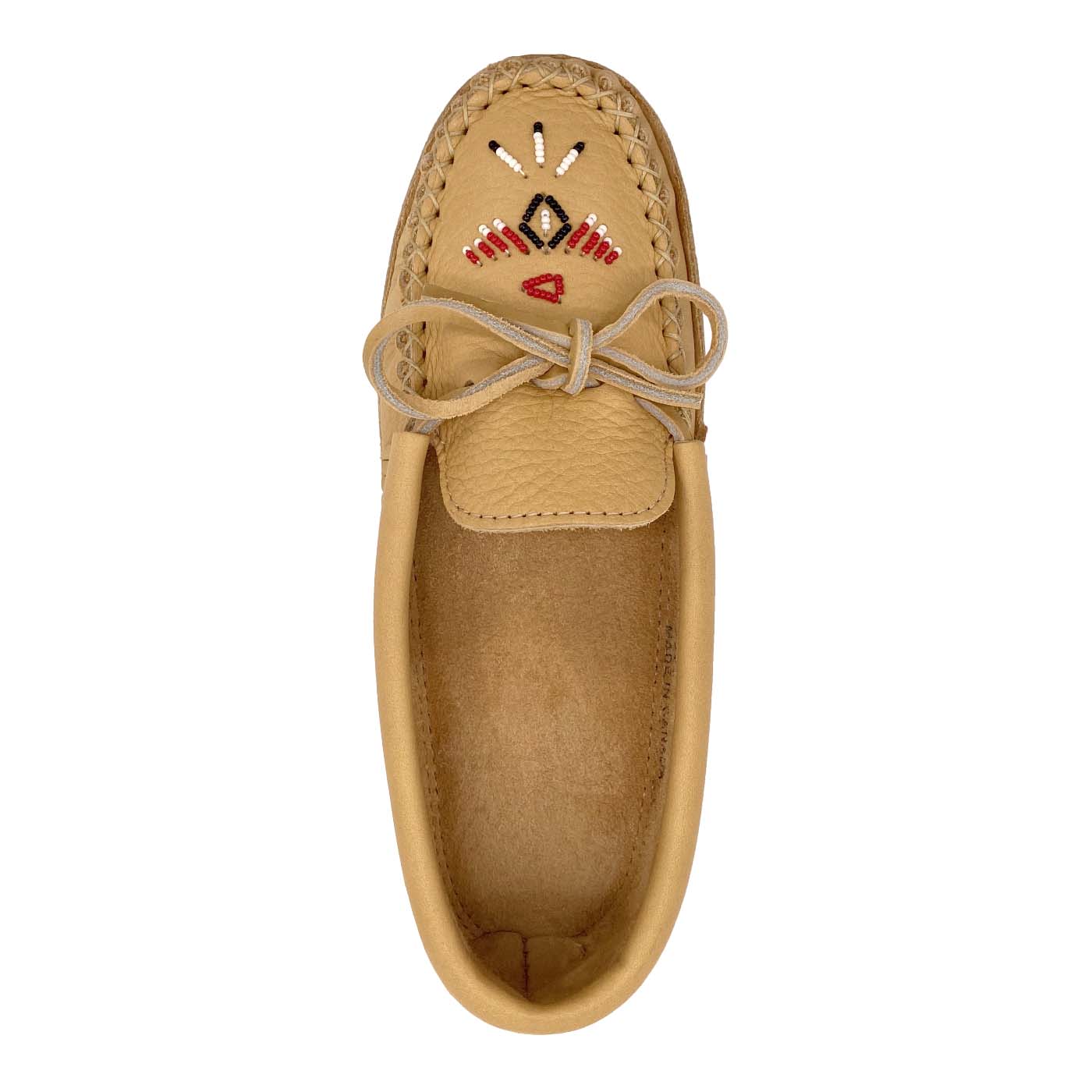 Women's Moose Hide Leather Fringed Moccasins